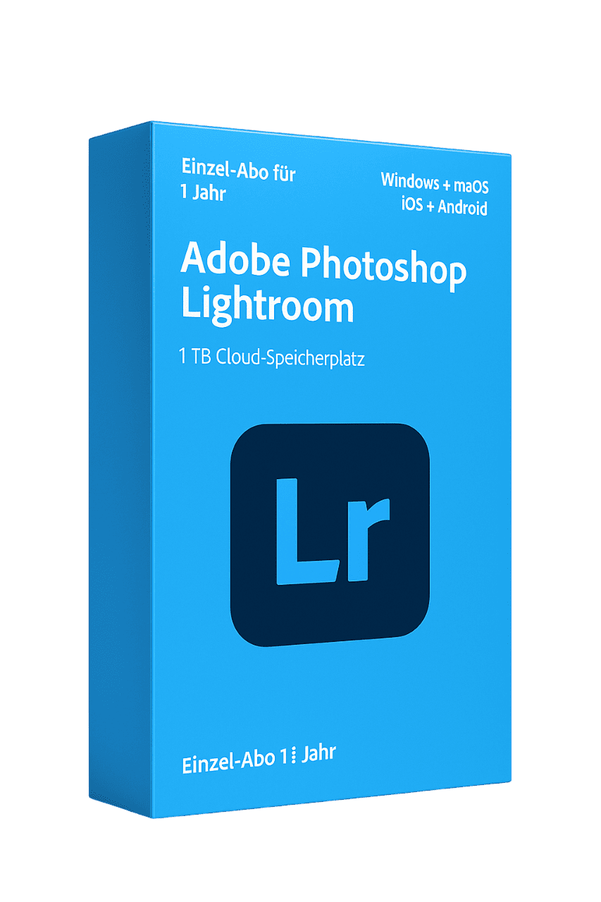 Adobe Lightroom + 1 TB (PC, Mac) - 1 Gerät - 1 Jahr