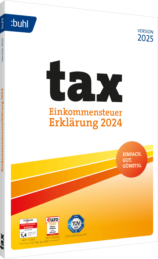 Buhl Tax 2025 Steuerjahr 2024 | Windows